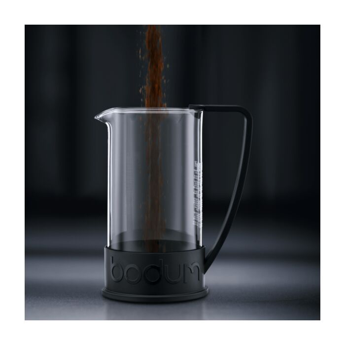 BODUM BRAZIL FRENCH PRESS COFFEE MAKER, 3 CUP, 0.35 L, 12 OZ - BLACK