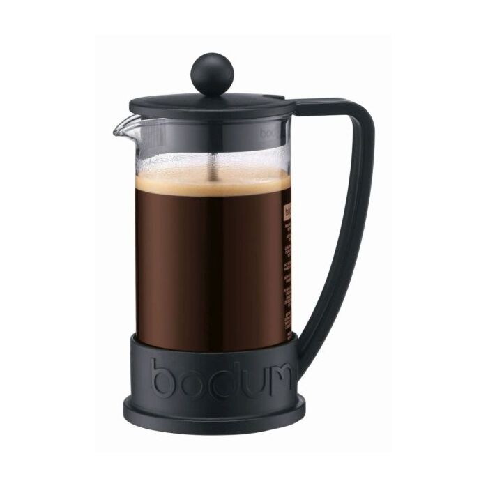 BODUM BRAZIL FRENCH PRESS COFFEE MAKER, 3 CUP, 0.35 L, 12 OZ - BLACK